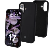 Bizon Silikonowe Soft do Apple iPhone 17 Czarny