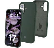 Bizon Silikonowe Soft do Apple iPhone 17 Ciemnozielony
