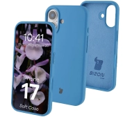 Bizon Silikonowe Soft do Apple iPhone 17 Niebieski