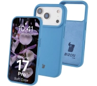 Bizon Silikonowe Soft do Apple iPhone 17 Pro Niebieski