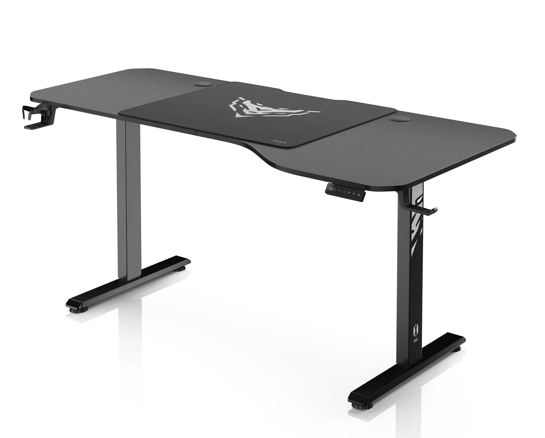 Diablo Chairs X-Tensio 1600 160cm Regulacja wysokości Czarny