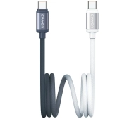 USAMS Bicolor Series PD 60W USB-C do USB-C 1,2m Czarno-biały