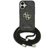 Guess 4G Big Logo Cord Stap Crossbody do iPhone 17 Czarny