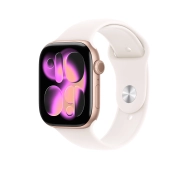 Apple Watch Series 11 GPS 46mm z aluminium Różowe złoto Pasek sportowy Łagodny róż M/L