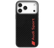 AUDI Carbon Fiber MagSafe do iPhone 17 Pro Max Czarny