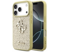 Guess Fixed Glitter Big 4G do iPhone 17 Pro złoty