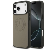 Mercedes-Benz Leather Vintage Logo MagSafe do iPhone 17 Pro Max taupe