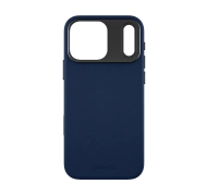 Yaxo Leather Gear Slim Case MagSafe do iPhone 17 Pro Granatowy