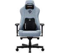 Anda Seat Kaiser 3E XL Gamingowy do 150kg Tkanina Szaro-niebieski