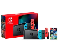Nintendo Switch Joy-Con v2 Czerwono-niebieski + Super Mario Galaxy 1 + Super Mario Galaxy 2