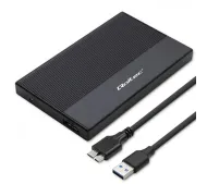 Qoltec 52277 SSD HDD 2.5" SATA USB 3.0 Czarny