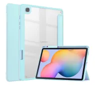Bizon Case Tab Clear Matt z klapką do Samsung Galaxy Tab S6 Lite 2024/2022/2020 Błękitny