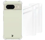 Bizon elastyczne etui + 2x szkło hartowane Clear Pack do Google Pixel 8