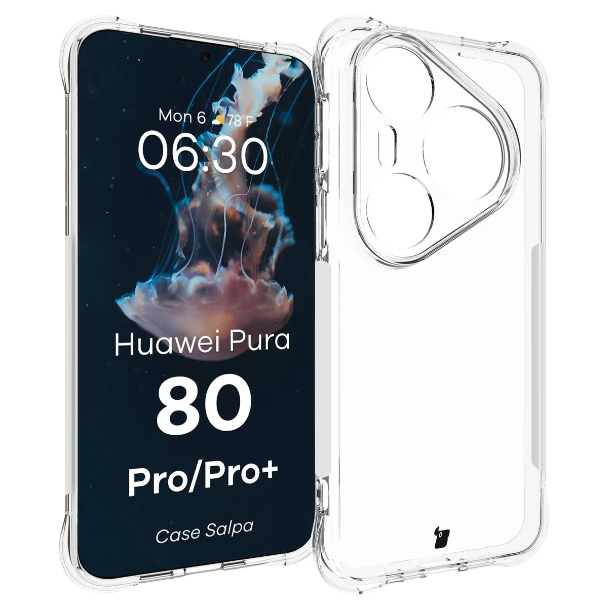 Bizon Salpa do Huawei Pura 80 Pro / Huawei Pura 80 Pro Plus Przezroczysty