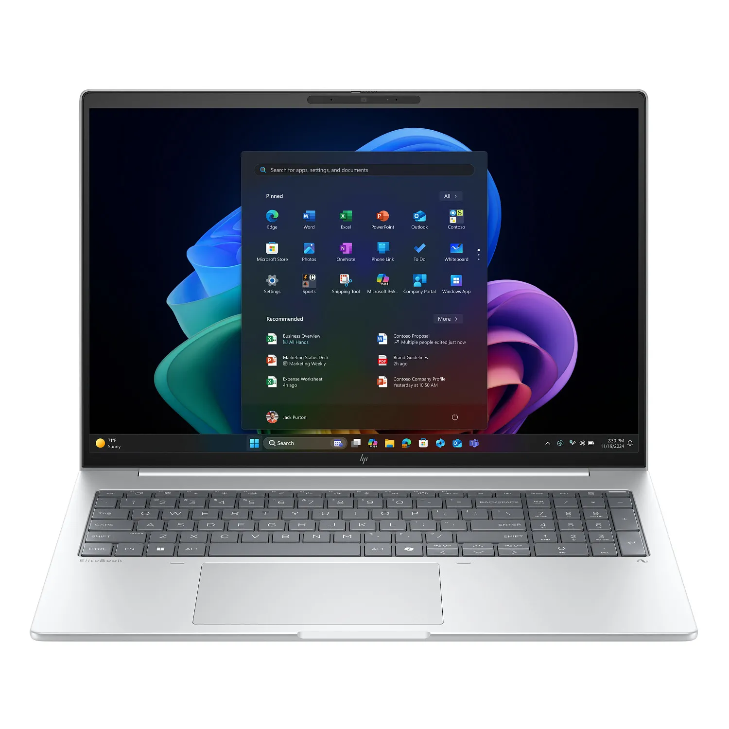 HP EliteBook 8 G1a 16" Ryzen AI 5 Pro 340 16GB RAM 512GB Dysk SSD Win11 Pro Srebrny Funkcje AI
