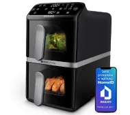 Philips Ovi Stacked Dual Basket NA461/00 2750W 10l Aplikacja mobilna