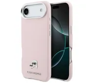 Karl Lagerfeld Karl & Choupette Head Pins Saffiano MagSafe do iPhone Air Różowy