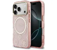 Guess IML Peony Dot MagSafe do iPhone 17 Pro Różowy