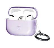 Bizon Case Headphone Clear do AirPods Pro 3 Przeźroczysty-Fioletowy