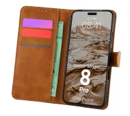 Bizon Case Pocket do Honor Magic8 Pro Brązowy