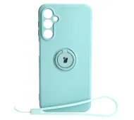 Bizon Silicone Ring Sq do Galaxy A24 4G Cyjan