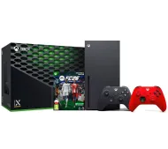 Xbox Series X 1TB z napędem + Dodatkowy Pad Czerwony + EA SPORTS FC 26