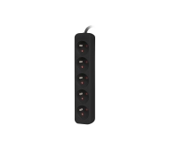 Lanberg PS0-05E-0300-BK 5 gniazd 3m Czarny