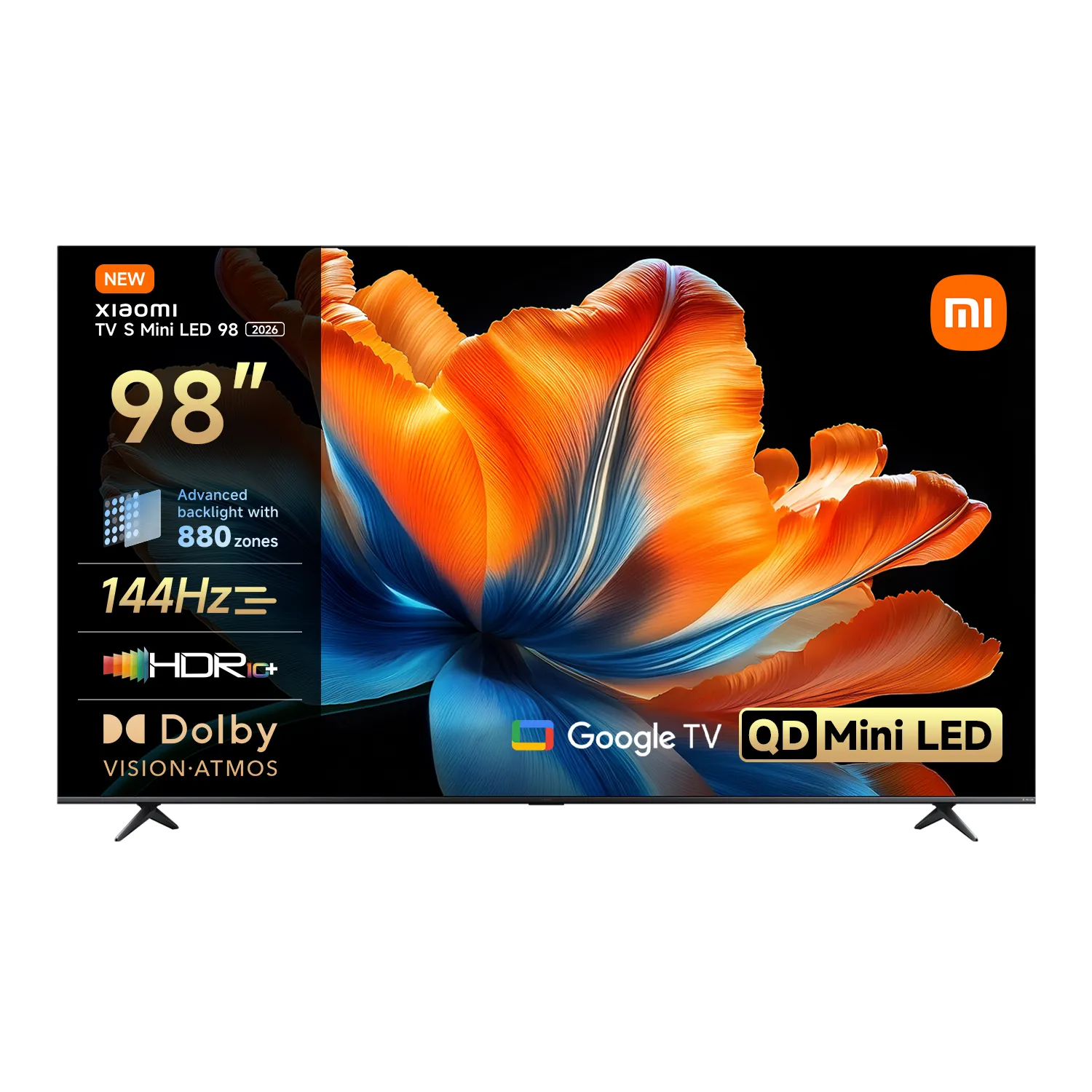 Xiaomi TV S Mini LED 98 2026 (L98MC-SEU) 98" QD-Mini LED 4K 144Hz Google TV Dolby Vision Dolby Atmos HDMI 2.1 DVB-T2