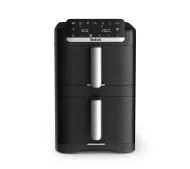 Frytkownica beztłuszczowa, Tefal Easy Fry Crispy Stack EY7528E0, dwukomorowa, 10 l, 2700 W, Air Fryer