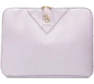 Guess Triangle 4G Sleeve 14" Fioletowy