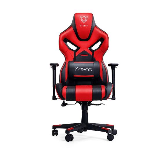 fotel gamingowy Diablo Chairs X-Fighter Normal Size (czarno-czerwony)