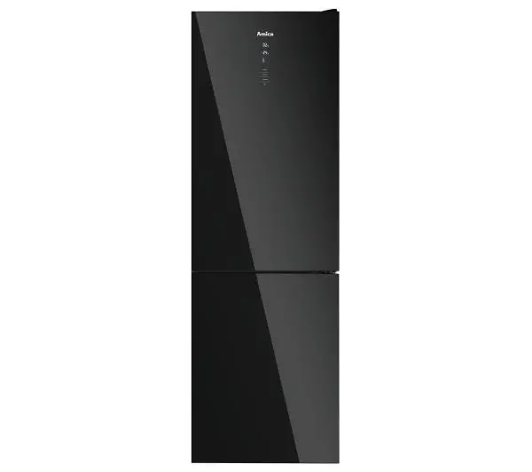 Amica FK3356.4GBDFZAA Pełny No Frost 185,5cm Szuflada z kontrolą wilgotności Czarny