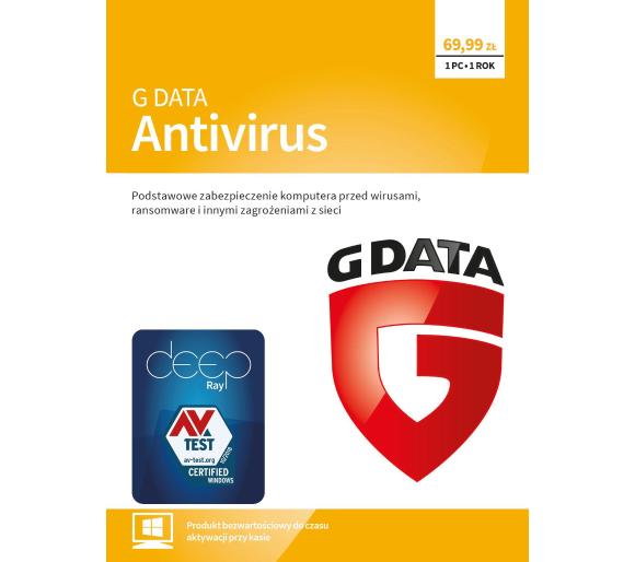 oprogramowanie G Data Antivirus 1PC/1 rok