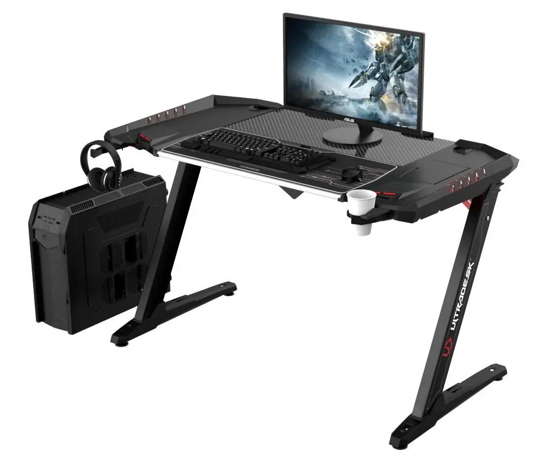 Ultradesk ROCKET 128cm Czarny