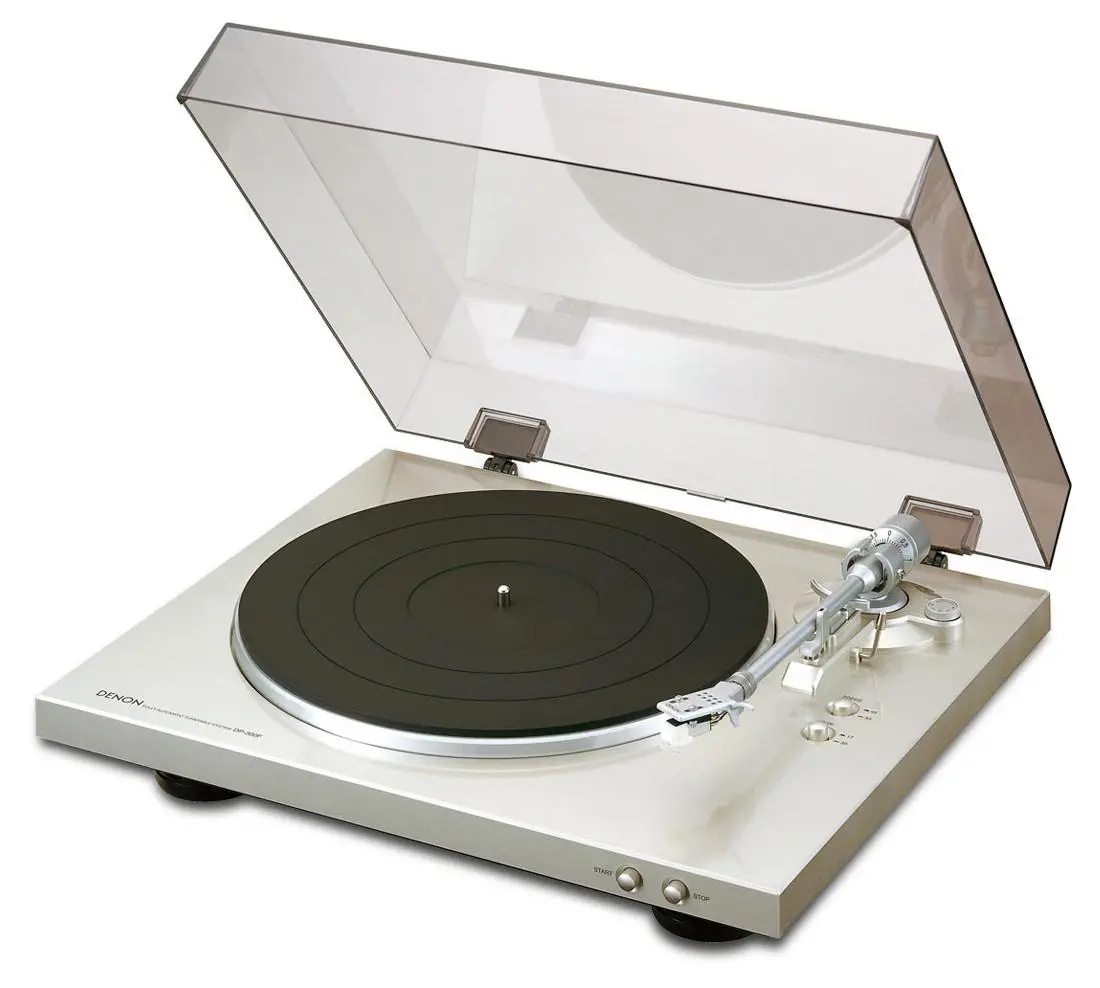 Denon DP-300F Automatyczny Napęd paskowy Przedwzmacniacz Srebrny