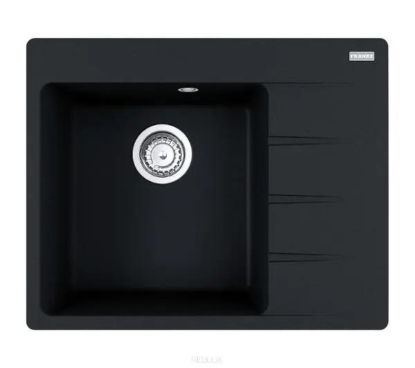 Franke Centro CNG 611-62 TL Komora z lewej strony Granitowy Czarny mat