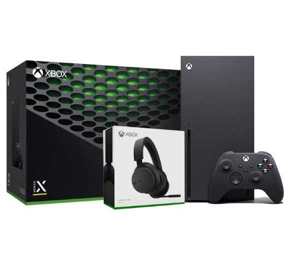konsola Xbox Series X Xbox Series X + słuchawki Stereo Headset Bezprzewodowy