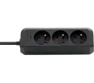 Brennenstuhl Eco-Line 1157504 3 gniazda 3m Czarny