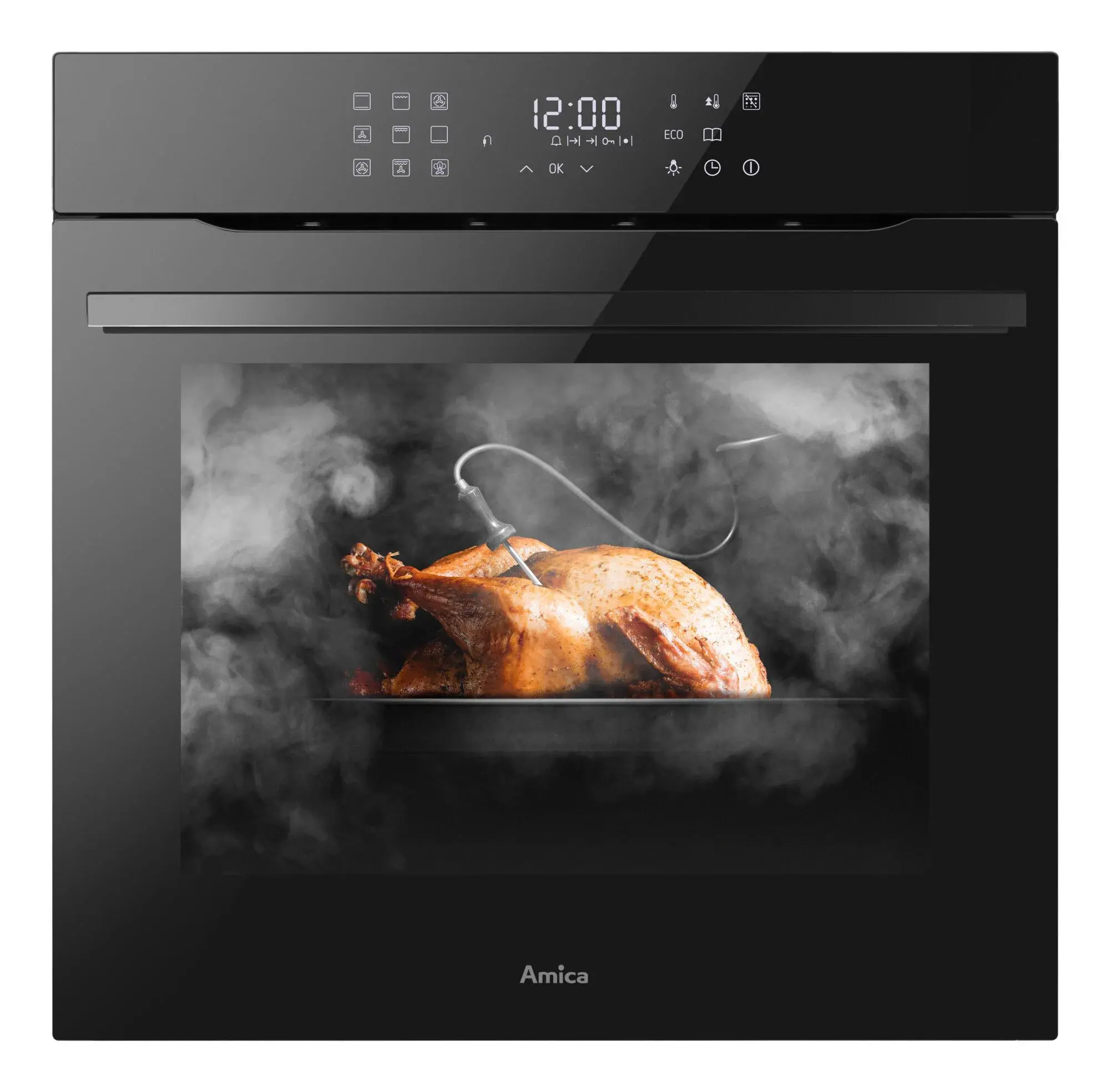 Amica ED975398BA+ X-Type Steam P Termoobieg Termosonda Czarny